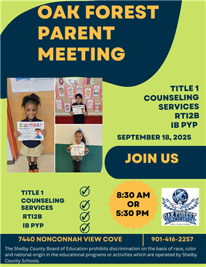Title 1 Annual Parent Meeting